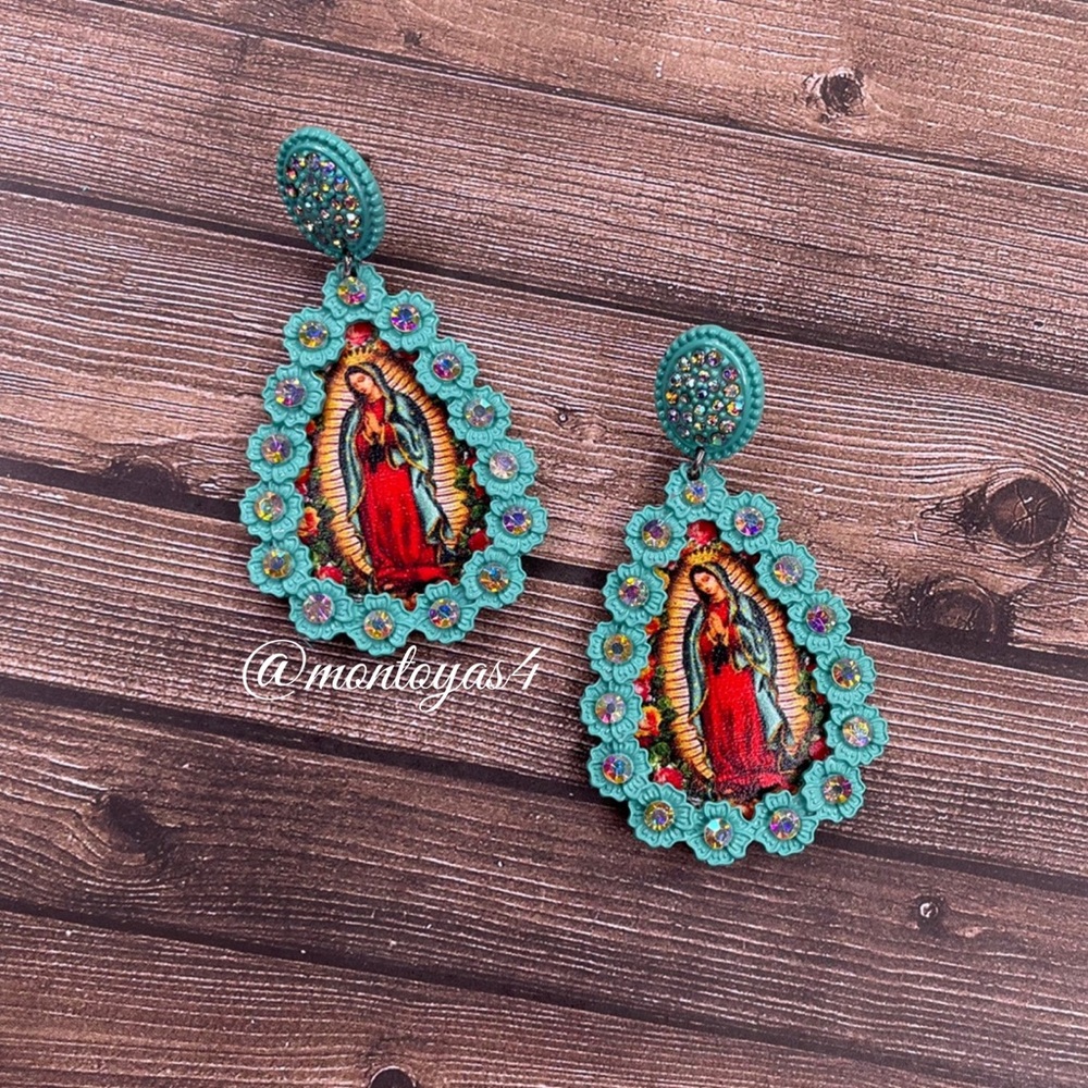 Mother of Guadalupe earrings